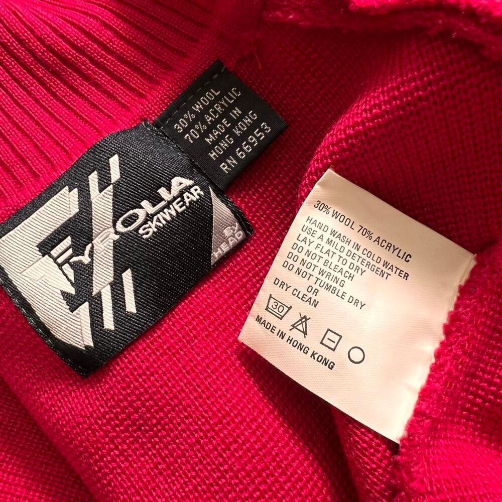 Vintage 80s Women's Wool Ski Sweater One Size - Picture 4 of 5